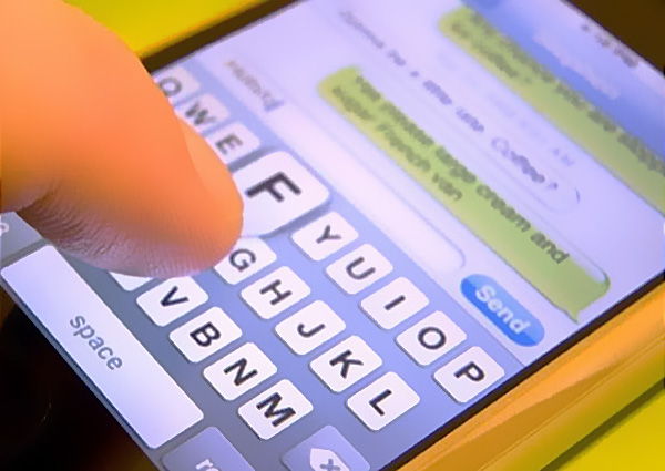 Envoyer des textos sur smartphone