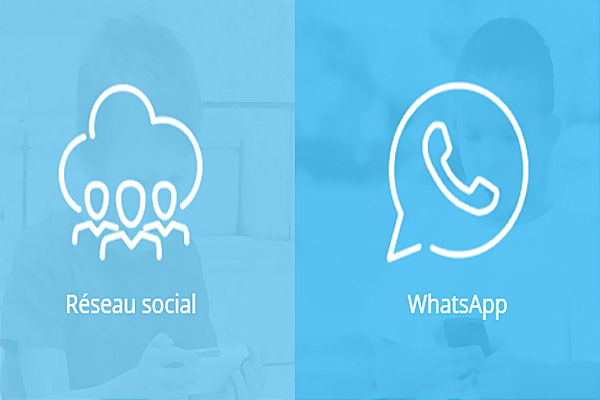 Logo Whatsapp et réseau social
