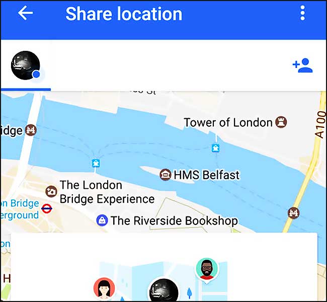 Partage de localisation avec Google Maps