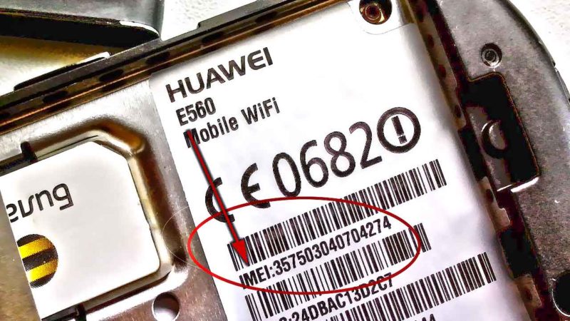 Numéro IMEI sur un téléphone Huawei