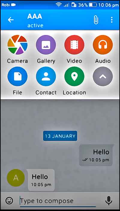L'application Kontalk
