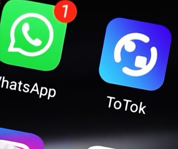 L'application ToTok installée sur un Android