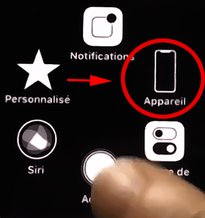 AssistiveTouche : l'icône en forme d'iPhone