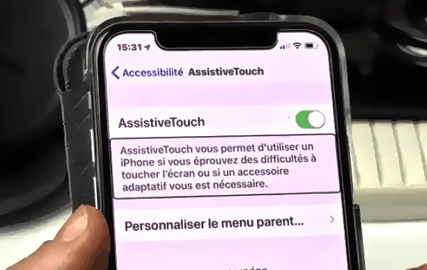 AssistiveTouch dans l'écran Accessibilité de l'iPhone