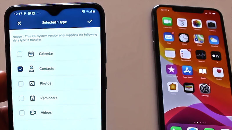 Transférer contact iPhone vers Android