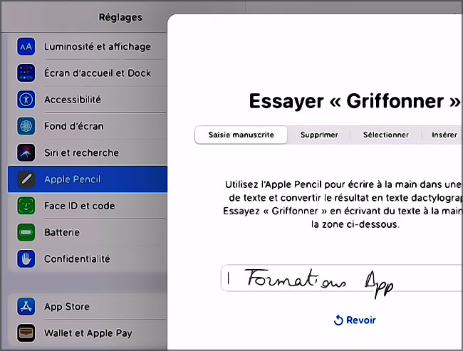 Griffoner sur iPadOS14