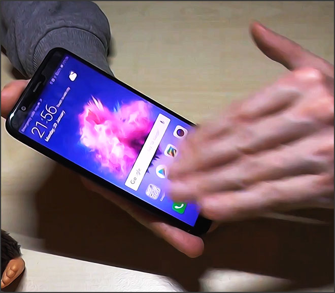 Huawei : Capture d'écran à trois doigts
