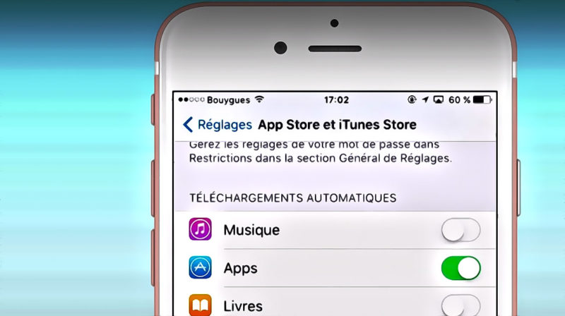mise a jour application iphone