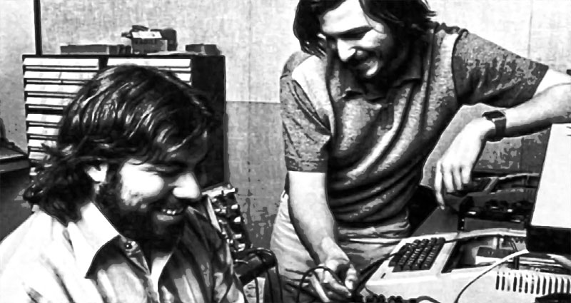 Steve Jobs et Wozniak