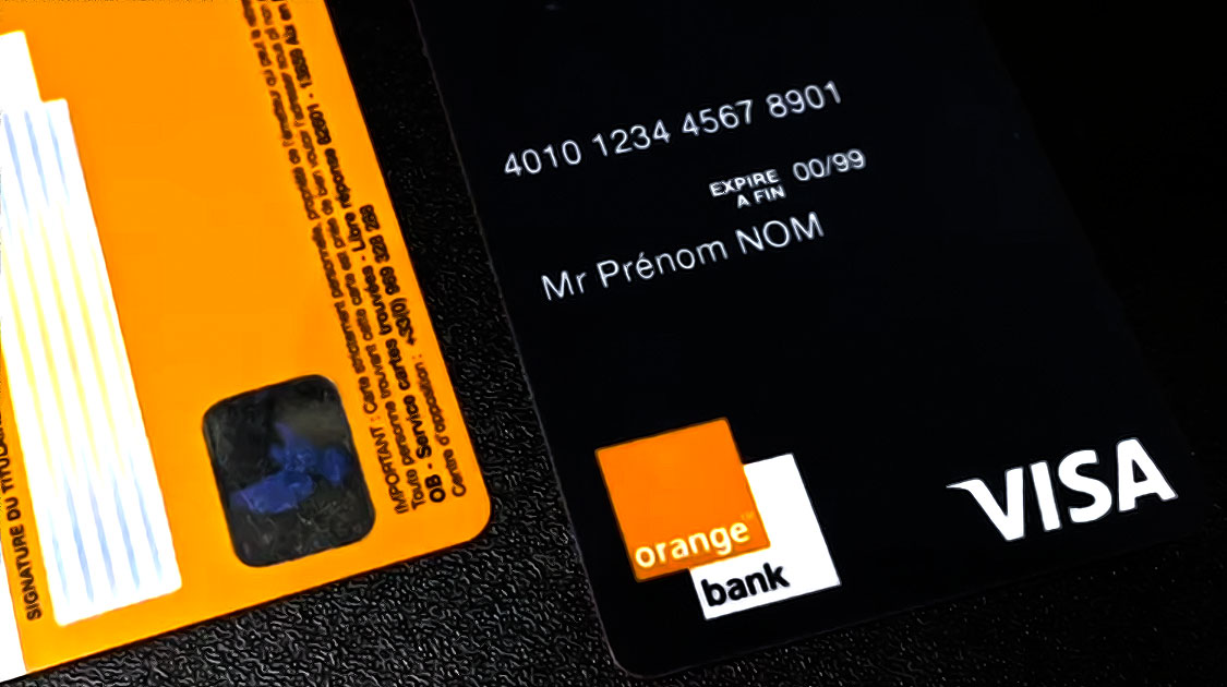 Orange Bank carte application
