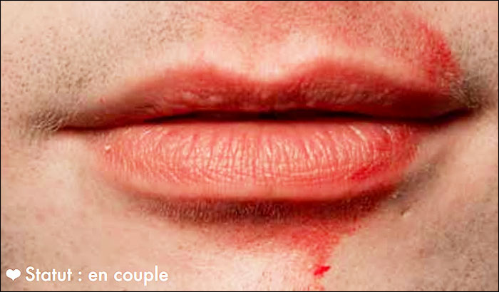 Statut : en couple - Lèvres et bouche d'homme