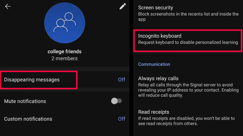 Téléphone chiffré incognito