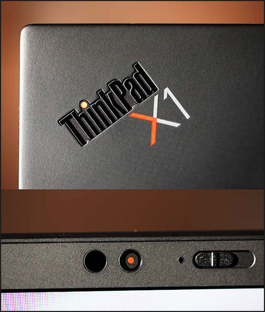 Le logo ThinkPad sur le repose-poignets du X1 Nano