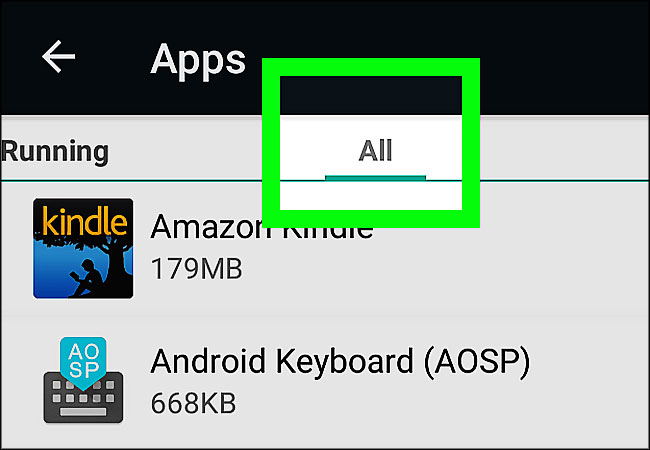 Toutes les applications sur Android
