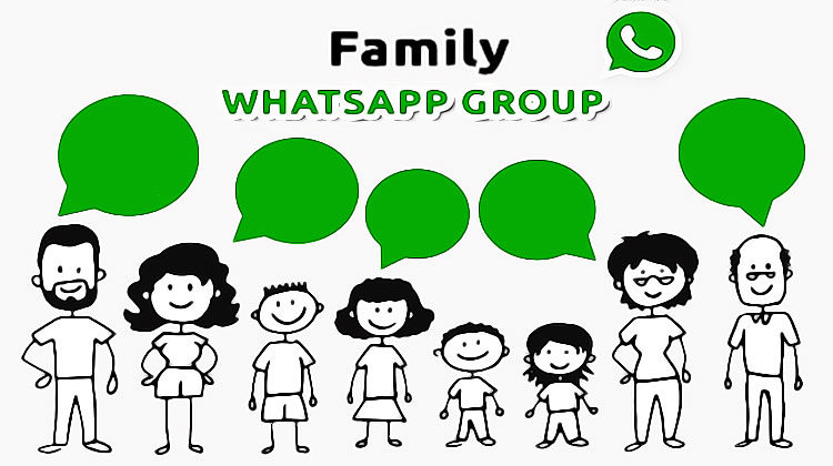 Groupe familial sur Whatsapp