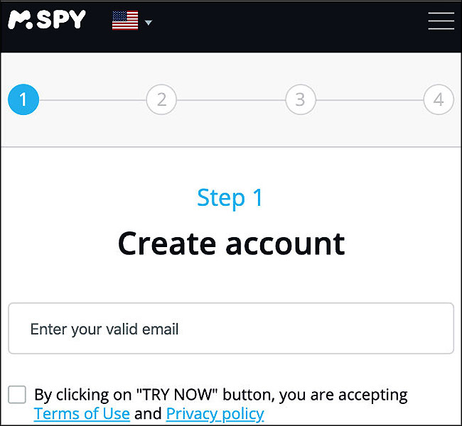 Créer un compte Mspy