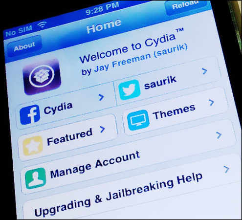 Jailbreak d'un iPhone avec Cydia