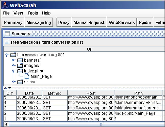 WebScarab Screenshot