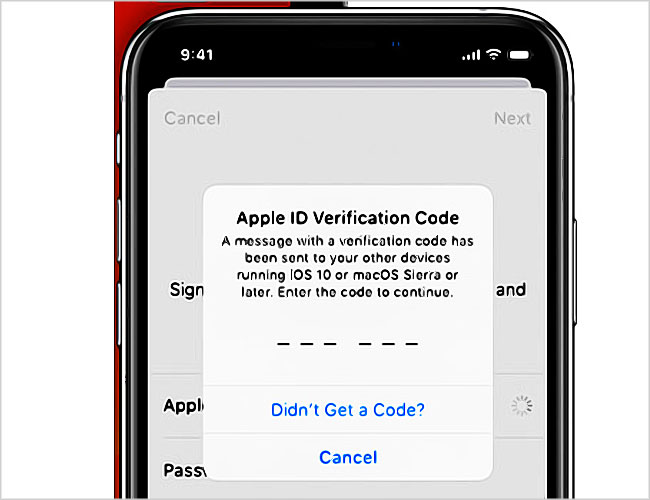 Apple Id Verification Code