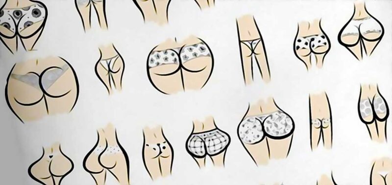 differentes formes de fesses feminines