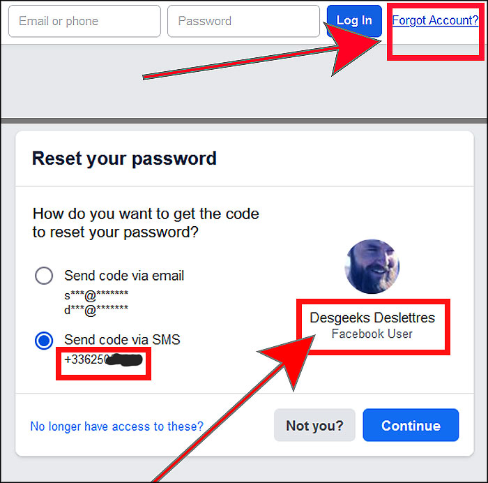 Découvrir l'identité d'un utilisateur Facebook à partir de son numéro de téléphone