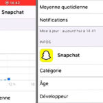 Temps d'écran sur iPhone pour limiter Snapchat