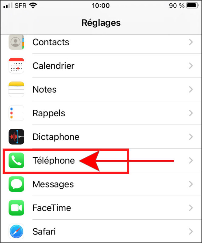 comment retrouver un numero de telephone iphone