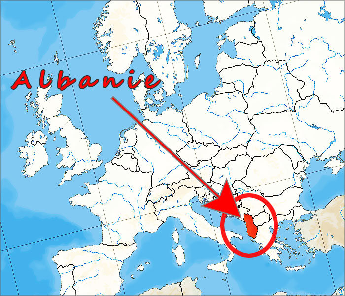 ou se trouve l albanie le pays de melimtx
