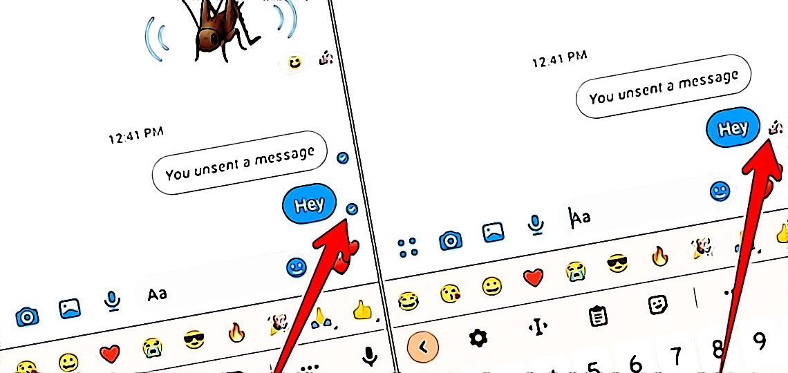 icone de reception message sur messenger