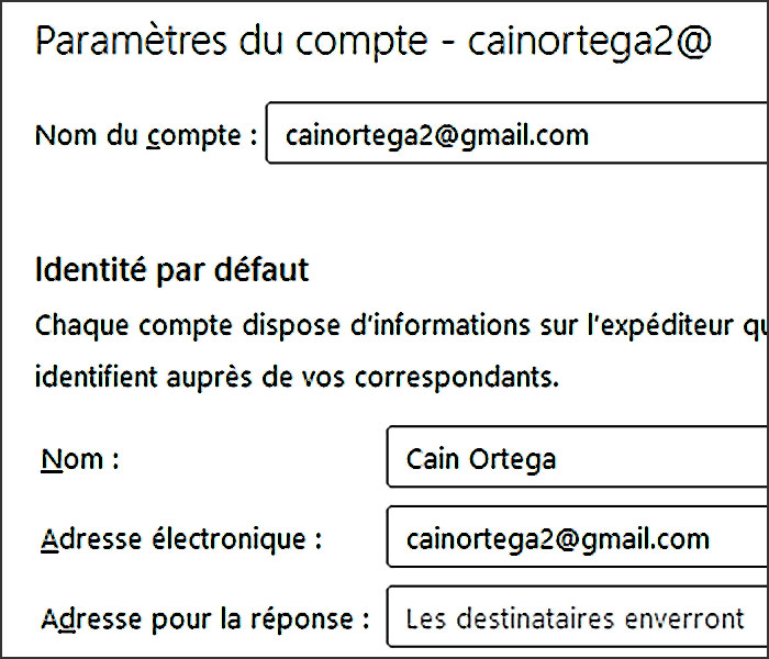 exemple email sur thunderbird