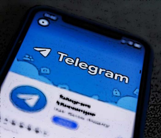 application telegram sur un telephone