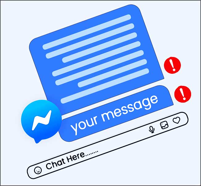 Interface de messagerie stylisée avec notifications.