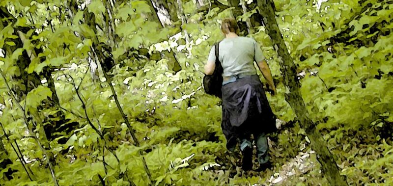 femme perdue en foret