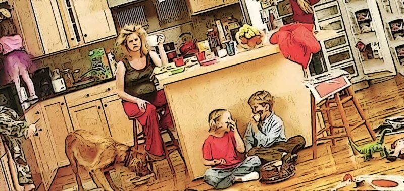 femme qui ne fait rien a la maison