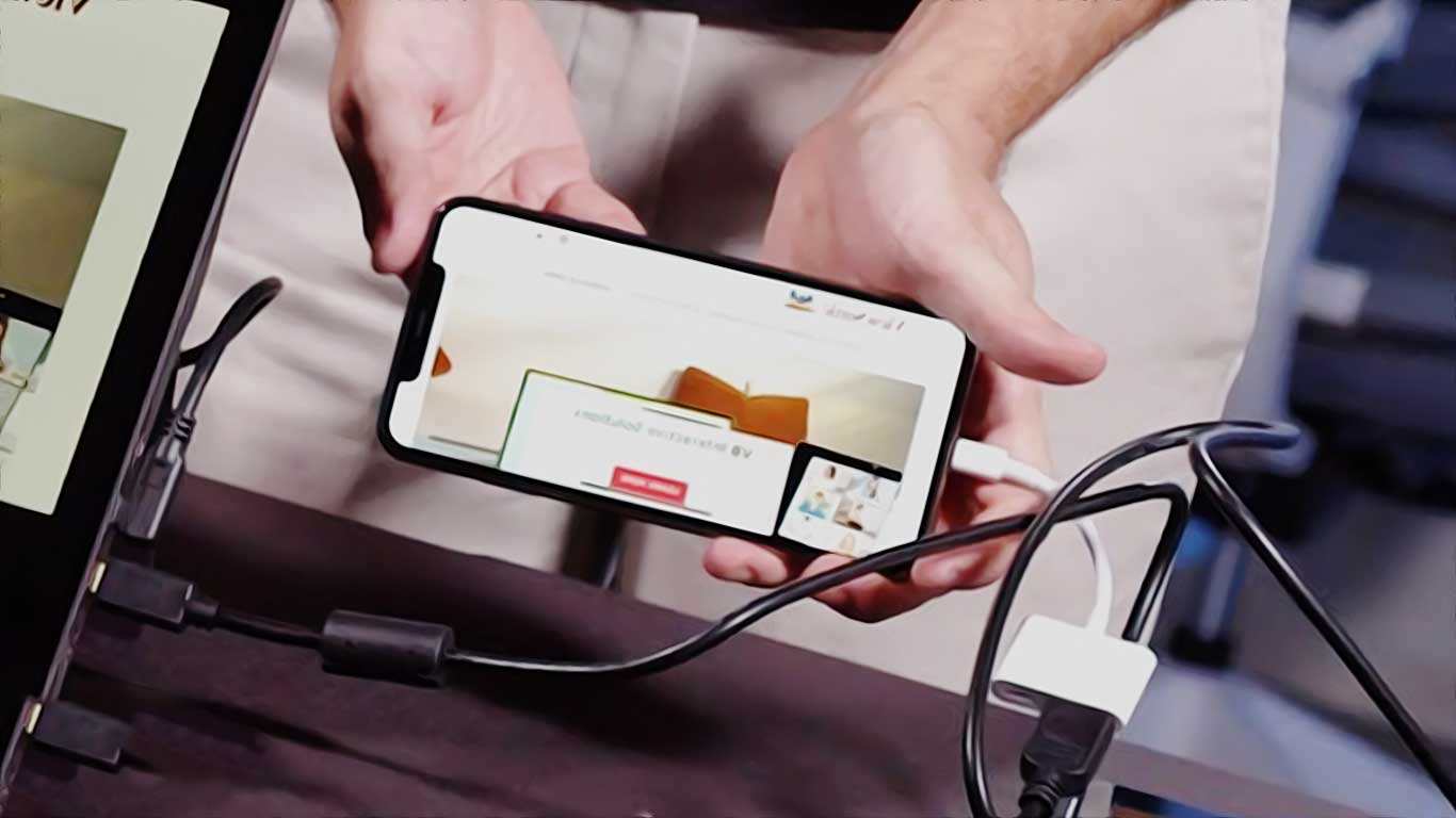 connecter moniteurs portables aux iphones et ipads