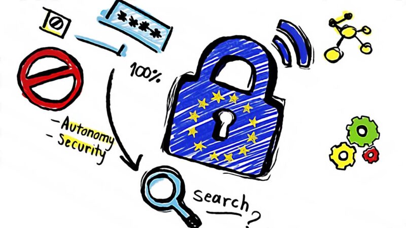 dessin reprensant la securite en ligne