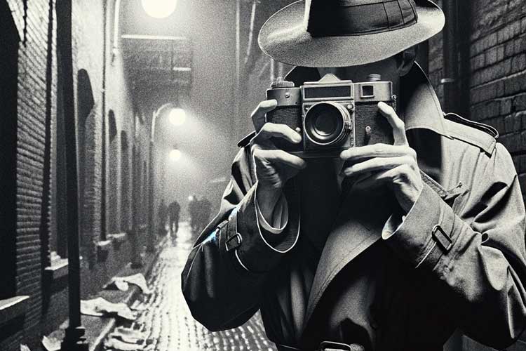 un espion des annees 1920 photographie dans la rue