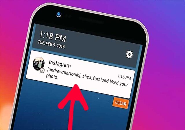 notification instagram