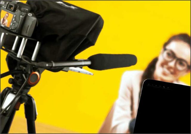 video avec teleprompteur