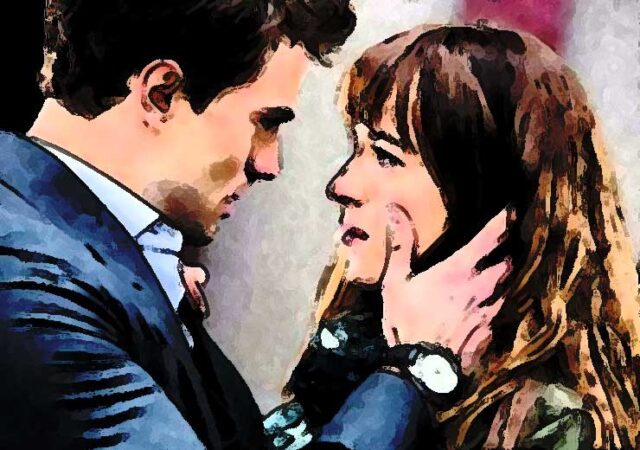 dessin homme domine femme