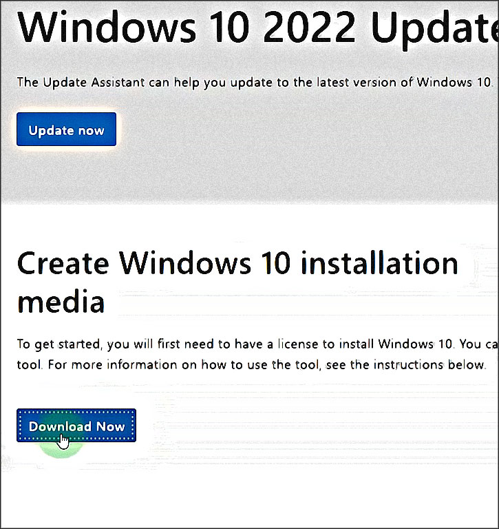Création d'une clé bootable Windows 10