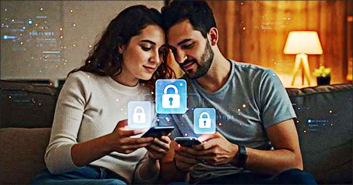 couple accro aux reseaux sociaux